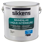 Sikkens - Peinture Laque Intérieure Bois et Fer - Résistance maximale aux taches et rayures - Satin Blanc Chaux 2,5 L