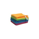 Vileda Colors Lot de 7 Chiffons de Nettoyage Multi-usages en Microfibre 100% Microfibre Multicolore 30 x 30 cm