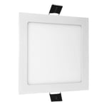 ALGINE ECO LED Firkantet 230V 12W IP20 TAKPANEL vit ram - Kulör : Varm