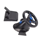 EIF volant de jeu de course Volant de jeu 180 ° Rotation 7 en 1 Vibration USB Racing Game Wheel avec pédale pour PS4 PC