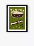 EAST END PRINTS Fox & Velvet 'Espresso Martini' Framed Print