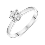 Platinum Brilliant Cut 0.55ct Diamond Trellis Set Solitaire Ring