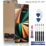 Écran LCD Samsung Galaxy A71 A715(non Version 5G)2019 Taille 6.7'' OLED VITRE TACTILE NOIR + Kit outils + Colle B7000