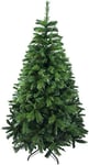 SOLAGUA NAVIDAD Arbre de Noël Artificiel Extra Rempli Sapin Combiné à Deux Feuilles de 150 à 240 cm et Support Métallique (Vert, 150cm 418Tips)