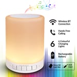 Bluetooth Mood Lamp Speaker 6 Colour Changing Portable USB Rechargeable Light