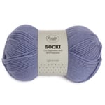 Adlibris Socki Garn Ensfarget Ullmix 100g Light Lavender A154