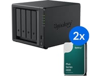 Synology Server Synology Ds423+ /16T | 4-Bay Nas-Server Med Disker Med En Total Kapasitet På 16Tb, Tower