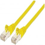 Intellinet 735520 Câble Réseau, RJ45 Connecteur Mâle, Cat 6 SFTP 100% Cuivre, Jaune, 3 m