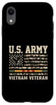 Coque pour iPhone XR Drapeau de l'armée américaine du Vietnam pour vétéran des États-Unis