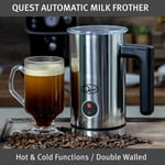 Quest Double Walled Automatic Milk Frother / XL Capacity, Hot & Cold Functions