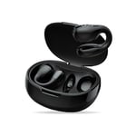 DCU TECNOLOGIC - Casque Bluetooth 5.3 Clip Buds - sans Fil - Connexion multipoint - Durée d'utilisation Continue 7H (Charge Unique) Plus de 30h avec Le boîtier de Charge. La Couleur Noire