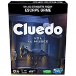 Hasbro Gaming Cluedo Vol au Musée, Jeu de Mystère Façon Escape Game, Jeux de Famille Coopératifs, à Partir de 10 Ans, 1 à 6 Joueurs, Jeux de Société pour Noël, Idée Cadeaux pour Enfants