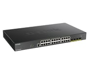 D-Link Dgs 1250-28Xmp - Switch - L3 Lite - Smart - 24 X 10/100/1000 (Poe) + 4 X 10 Gigabit Sfp+ - Rackmonterbar - Poe (370 W)