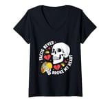 Womens Tacos Never Broke My Heart Mexico Cinco De Mayo Party V-Neck T-Shirt