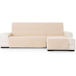 ECOMMERC3 Housse de canapé d'angle Taille Extra Droite - Housse de canapé Longue Facile à Installer avec élastiques Couleur Ocre, Compatible avec canapés méridienne Gauche ou Droite