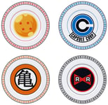 ABYstyle Dragon Ball Z Emblems Set Of 4 Porcelain Plates