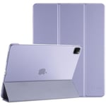 ProCase Coque pour iPad Air 13 Pouces (M2) en 2024, iPad Pro 12.9 Pouces 6ème 2022/5ème 2021/4ème 2020/3ème 2018 Génération, Nouvel Étui Amélioré, Housse de Protection Anti-Chute -Violet Clair