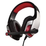 Casque Gaming FAFNIR Silver BlackRed avec LED