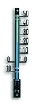 TFA Dostmann thermomètre analogique d'extérieur, 12.6000.01, résistant aux intempéries, thermomètre de Jardin, thermomètre pour Porche, Balcon, terrasse, Montage Mural, Noir