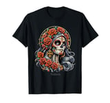 Candy Skull Make-up Girl Día de los muertos Candy Skull T-Shirt