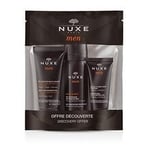 Kosmetiikkasetti miehille Nuxe Men Discovery Tarjous: parranajogeeli 35 ml + suihkugeeli 30 ml + kosteuttava kasvogeeli 15 ml