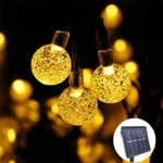 TFACR Solar Garden Lights, String Lights Fairy Lights, Crystal Ball Fairy Lights with 100 LED 2 Modes Solar Outdoor Waterproof for Garden Patio Yard Home Christmas Decoration,a