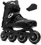 Outdoor Adults and Children's Inline Skates Professional Black Adult Boys Girls Roller Skates High-performance Beginner and Youth Speed Roller Shoes (Color : Black-b, Size : 6UK)