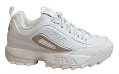 Fila Disruptor M Womens White Trainers - Size UK 3