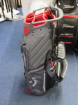 new callaway golf fairway + hyper dry waterproof stand bag charcoal grey/red