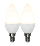 E14 2-Pack Kronljus Opal Basic 3W 3000K 250lm LED-Lampa