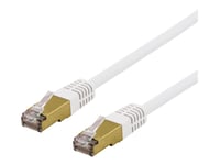 Deltaco Sftp-65Vah - Patch-Kabel - Rj-45 (Hane) Till Rj-45 (Hane) - 5 M - Sftp - Cat 6A - Halogenfri, Formpressad - Vit