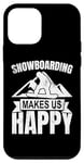 Coque pour iPhone 12 mini Citation Snowboard Sports extrêmes