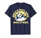 Madagascar Penguins Smile And Wave Sunset Text Poster T-Shirt