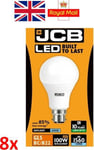 8 x 14W = 100W LED GLS Energy Saving Light Bulbs Bayonet BC Daylight White JCB