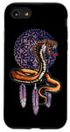 Coque pour iPhone SE (2020) / 7 / 8 Journée du patrimoine amérindien autochtone totem serpent cobra