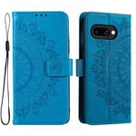 Läderfodral Mandala Google Pixel 9a Blå