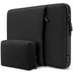 ZYB Laptop Sleeve 13,3 Inch,Waterproof Sleeve Case for MacBook Air 13 13.6 Inch M3 M2 M1 2024 2022 2020-2017,MacBook Pro 13/14 Inch Case M3 M2 M1 2023 2022-2012,13,3" Case for Surface Laptop HP-Black