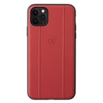 Coque Ferrari Off Track en cuir véritable pour Apple iPhone 11 Pro Max, Rouge - Neuf