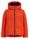 Ziener AWAR Veste de ski/veste d'hiver pour enfant | chaude, respirante, imperméable, orange citrouille, 128