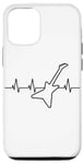 Coque pour iPhone 12/12 Pro Rock Music Heartbeat Guitare électrique pour guitariste