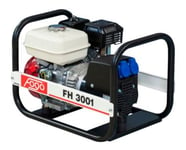 Fogo Generator 230V - Bensin, 3,0Kw, Honda-Motor, Dansk Kontakt, Fh3001