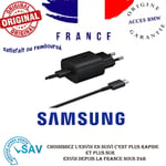 Chargeur d'origine Samsung EP-TA800 + Câble de type C pour S10e, S9, S9+, A8