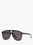 Yves Saint Laurent YS000473 Women's Oval Sunglasses, Black