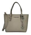 Michael Kors Grey Bag Satchel Top Handle Medium Handbag Saffiano Leather Womens