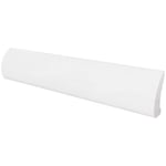 Kakeldekor Konradssons Evolution Bullnose Vit Blank 3x15 cm