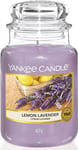 Yankee Candle Scented Candle | Lemon Lavender Large Jar Candle | Long Burning