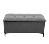 Banc coffre JAPP 3 tissu flash anthracite