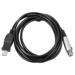 USB till XLR Mikrofonkabel Professionell Stabil Signalutgång Spelar in USB till XLR Mic Konverteringskabel för PC 3m/9,8ft