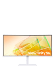 Samsung ViewFinity S65TC LS34C650TAUXXU UWQHD Monitor, 34”, White