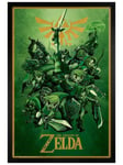 The Legend Of Zelda Link Maxi Poster - Black Wooden Framed